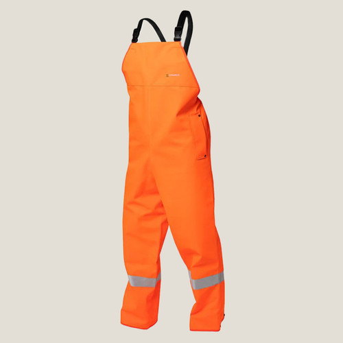Kaiwaka Men's Stormforce TTMC-W Hi-Vis Bib Overtrousers - Orange