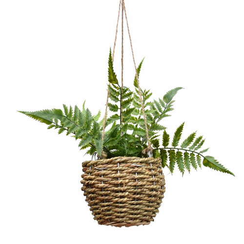 Artificial Herbs Hanging Basket