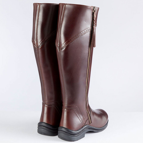 Bottes D’Équitation Toggi Rutland Acajou – Taille 39, Mollet Régulier – Neuves