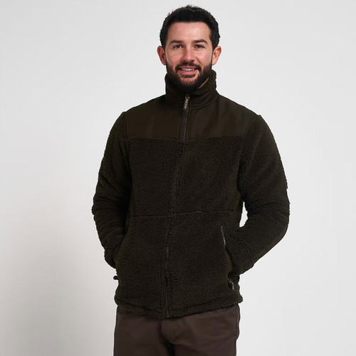 Jack Pyke Men's Sherpa Fleece Jacket Gen2 - Dark Olive