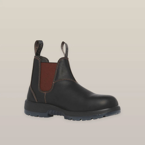 Hard Yakka Outback Steel Toe Safety Dealer Boots - Brown | Charlies