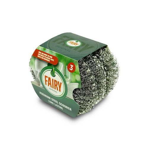 Fairy Original Premium Steel Scourer - Pack of 3