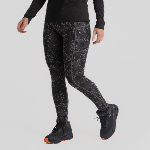 Craghoppers Women's Kiwi Pro Leggings - Tonal Grey Print