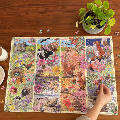 Gibsons Through the Seasons Jigsaw Puzzle - 1000 Piece | Charlies