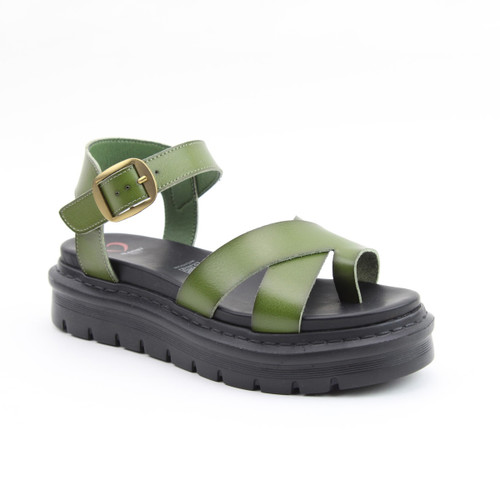 Heavenly Feet Women's Temple Sandals - Forest