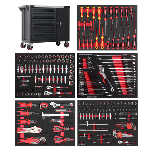 278 Piece Tool Set in Roller Cabinet