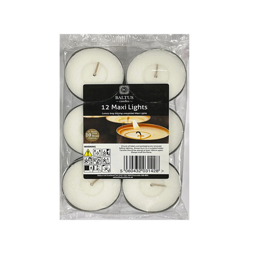Baltus Maxi Tealights - 12 Pack