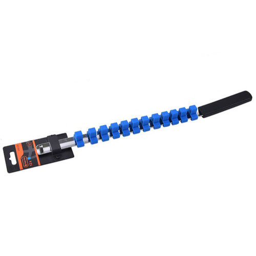 Tactix Socket Rail Organiser, Blue - 1/2 Inch