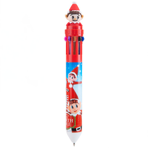 A red elf multicolour pen.