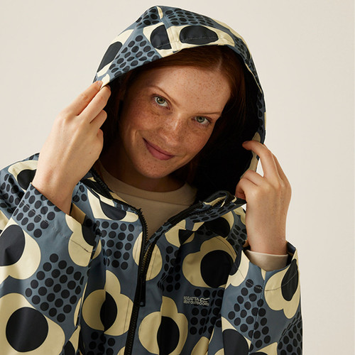 Orla Changing Robe Regatta x Orla Kiely Women's Changing Robe - Raincloud Grey | Charlies