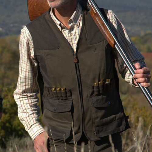 Percussion Mens Tradition Vest - Khaki