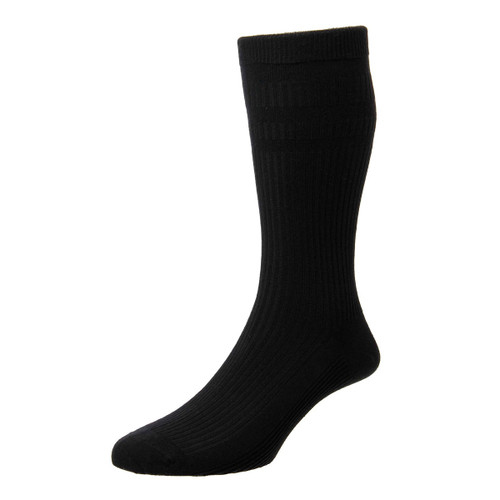 HJ Hall Women's Original Cotton Softop Socks - Black