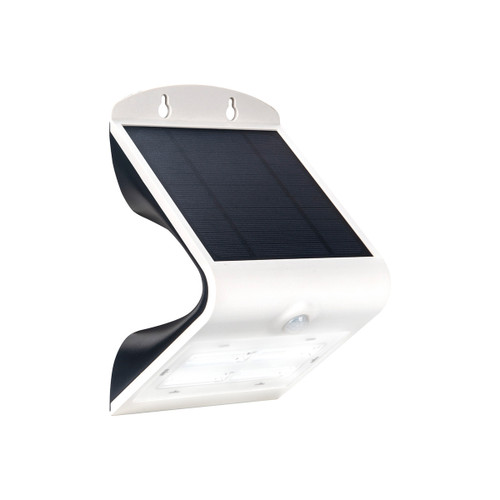 Luececo 3.2W Solar Outdoor Wall Light - White