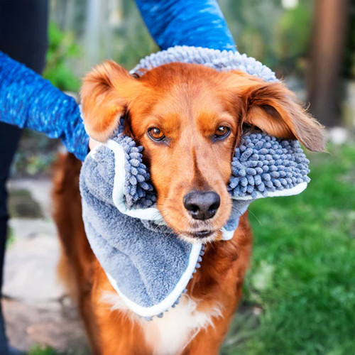 Henry Wag Pet Microfibre Noodle Glove Towel