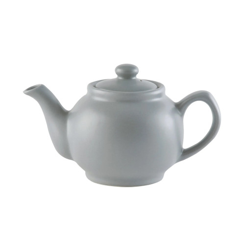 A grey teapot