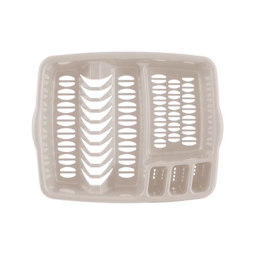 Thumbs Up Rectangular Dish Drainer - Taupe