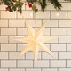 Prelit Paper Star Battery Operated Hanging Decoration - 60cm | Charlies