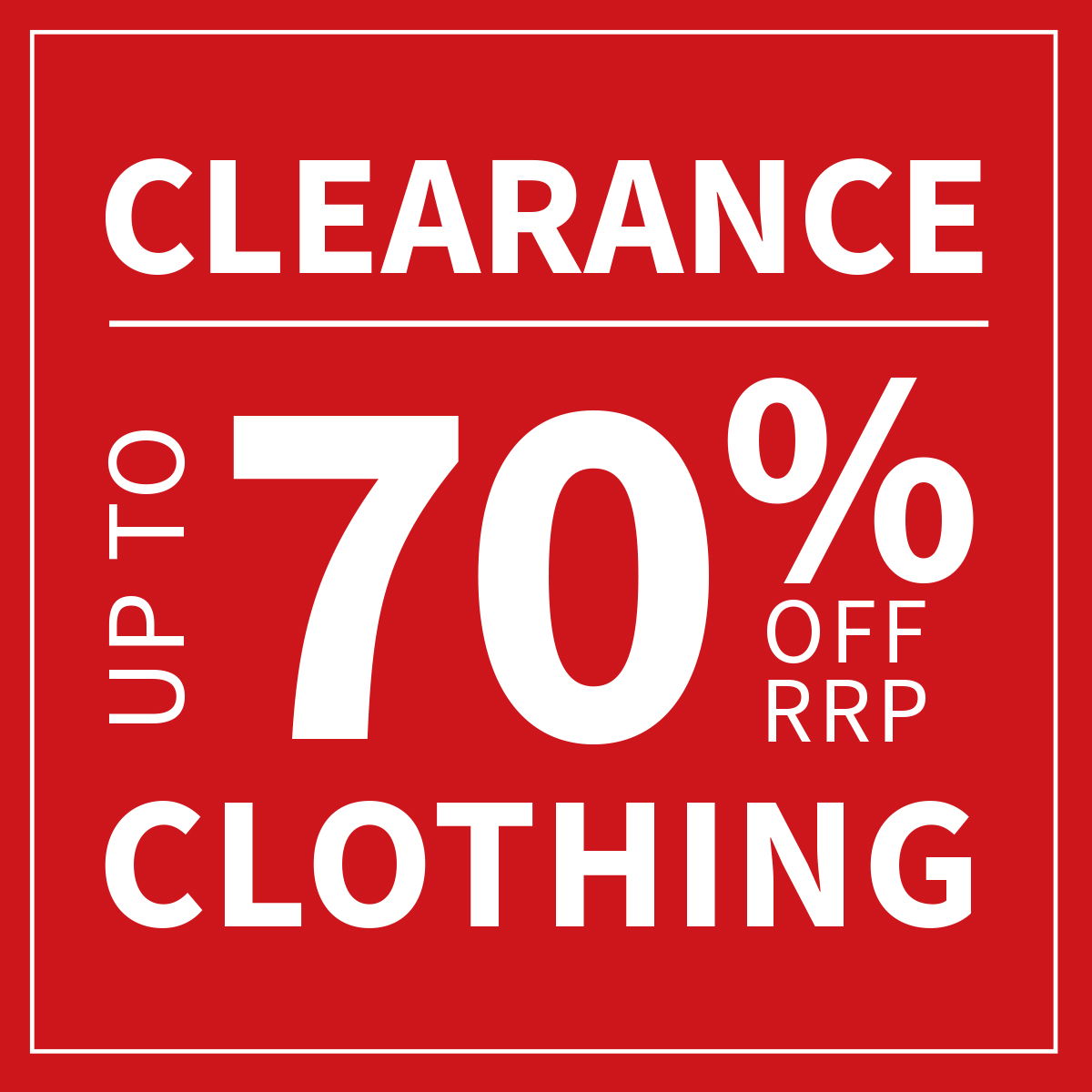 save up to 70% off rrp across selected autumn winter clothing lines