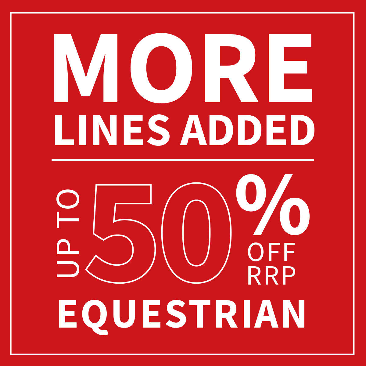 More lines added 50% off sale