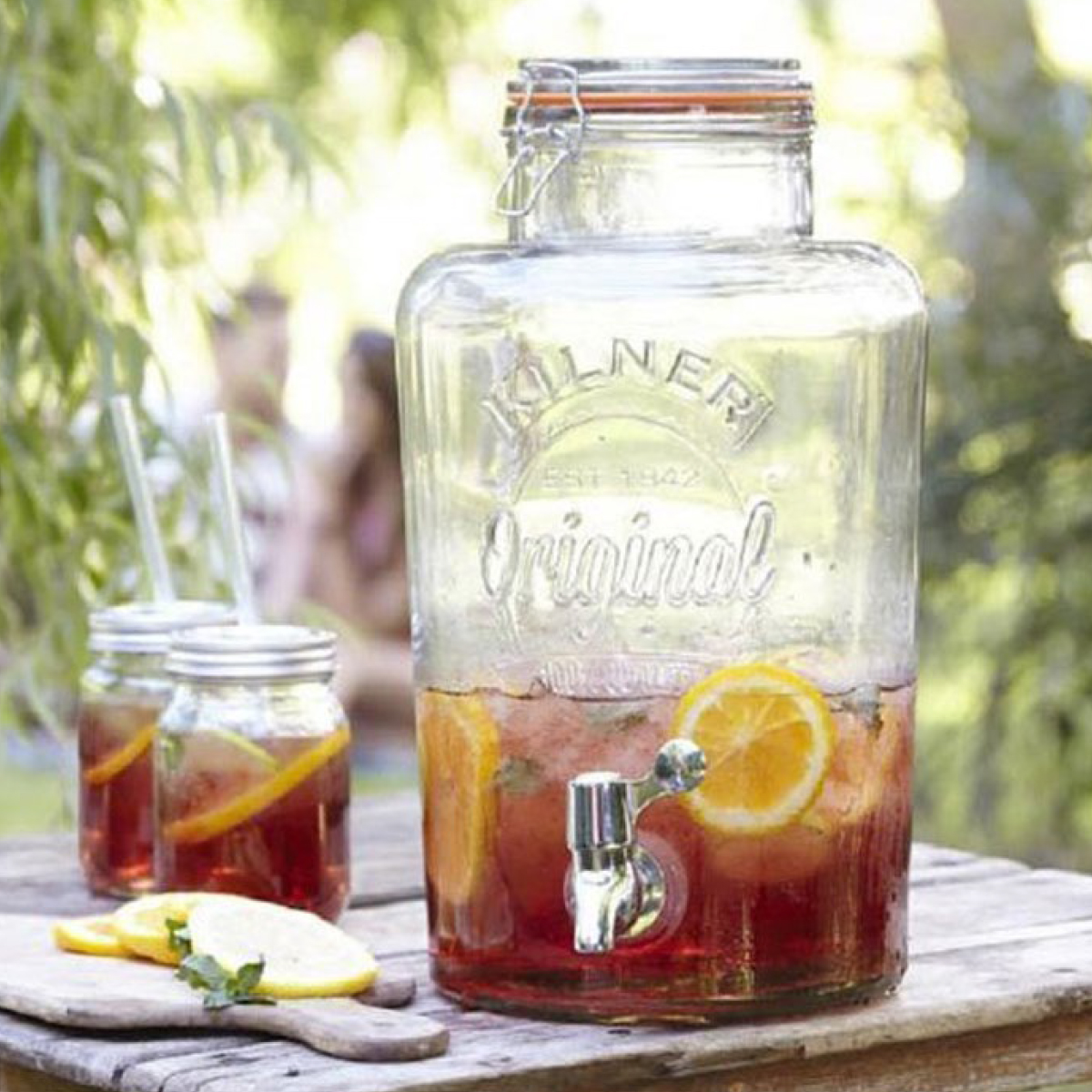 Kilner clip top glass drinks dispenser