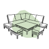 6 Seater Lounge Garden Furniture Sets