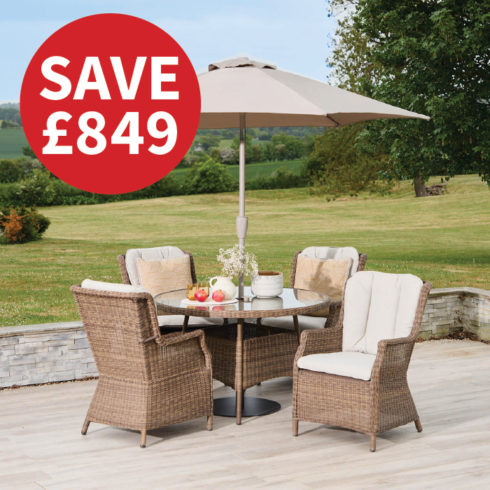 SHOP DINING SETS >