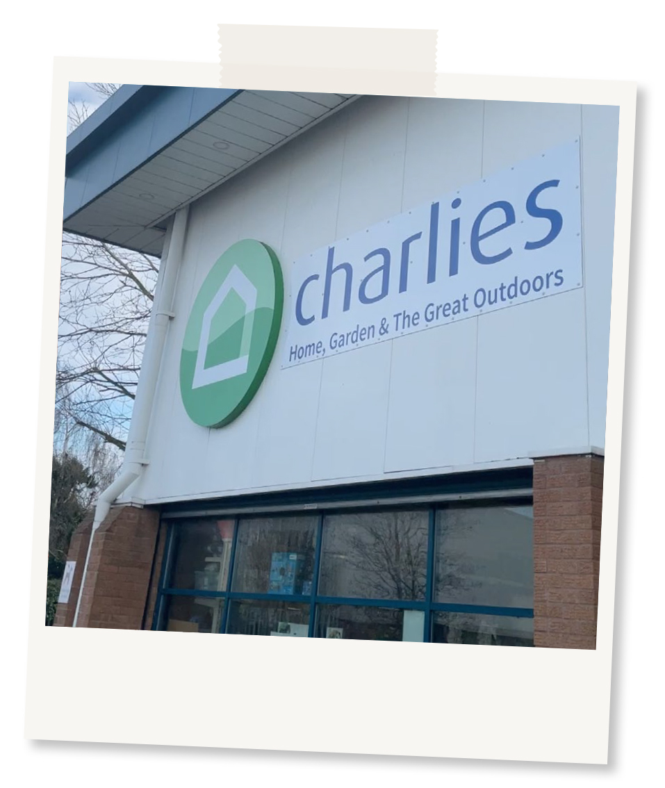 Polaroid image of Charlies Shrewsbury Store