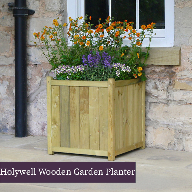 Shop Zest Holywell Wooden Planter >