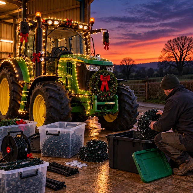 How to Decorate Your Tractor for a Christmas Tractor Run