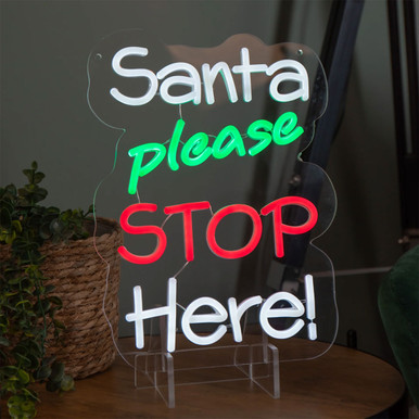 Premier 35cm Santa Please Stop Here! N…