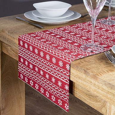 Premier Nordic Reversible Christmas Table Runner - 2m | Charlies