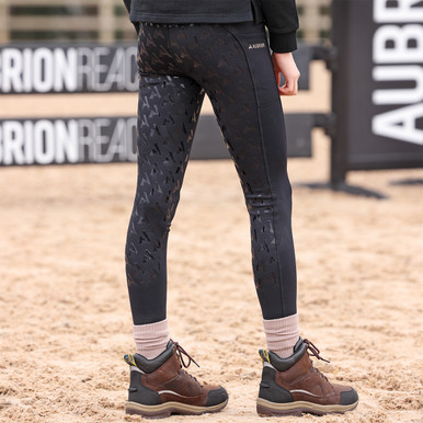 Pantaloni Equitazione Shires Aubrion Albany - Donna Nero XL - Foto 2