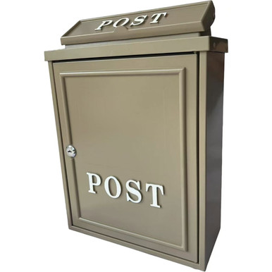 Cast Aluminium Post Box, Cream - Post | Charlies