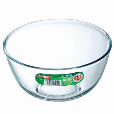 Pyrex Clear Classic Glass Bowl, 2.3 Litre