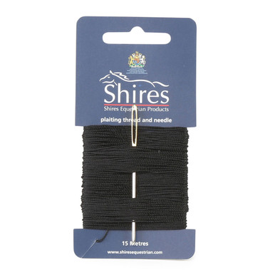 Waxed Plaiting Thread from Horka - Black