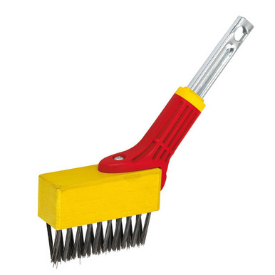 Wolf Garten Weeding Brush Head Set (FB-ME) - Steel Bristle Brush For Pavers & Patios