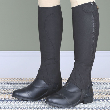 Shires Mezza Gamba In Pelle Scamosciata Amara – Uomo/Donna, Con Inserti Elastici E Cerniera, Lavabile - 2