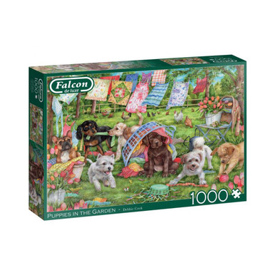 Puppies In The Garden Jigsaw Puzzle By Falcon - 1000 Piece | Charlies