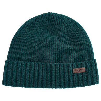 Barbour Men's Green Carlton Beanie In Wool/Polyamide/Polyester | Charlies