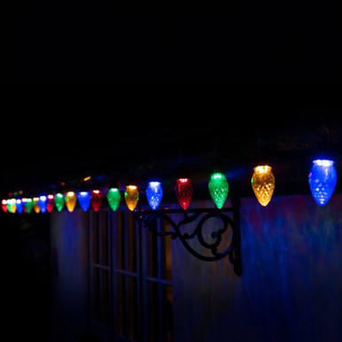 NOMA 20 Large Facetted Cone LED String Lights, Multicoloured - 3.8m ...