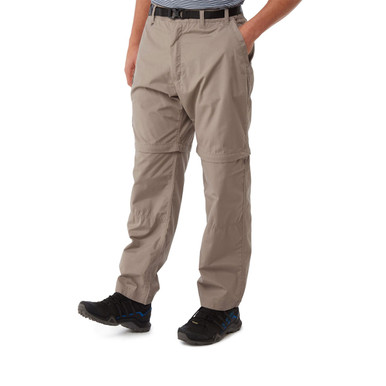 Craghoppers Brown Men's Kiwi Convertible Trousers In Recycled Polyester/ Cotton | Charlies Small