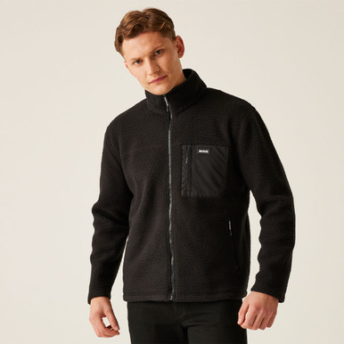 Regatta Men's Black Frankie Borg Fleece In Polyester | Charlies 2XL