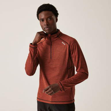 Regatta Mens Yonder II Half Zip Fleece - Red, Size Large