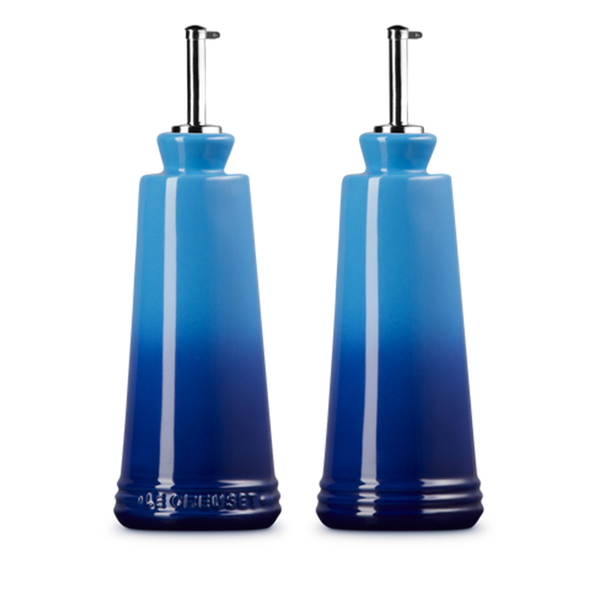 Le Creuset Stoneware Signature Oil & Vinegar Set - Sea Salt | Charlies