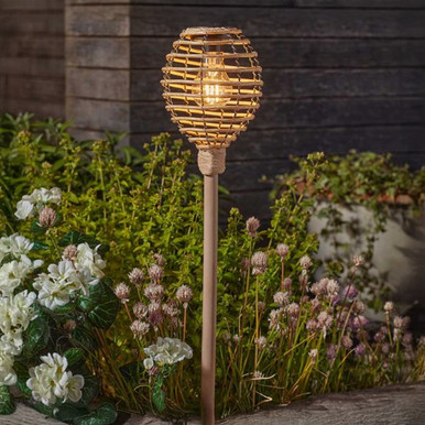 1) Pack Decorative Outdoor Garden Bee On Ladder Ornament Yellow And