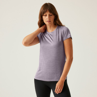 Regatta Womens Purple Fingal Edition T-Shirt - Sage, Quick Drying Size 14