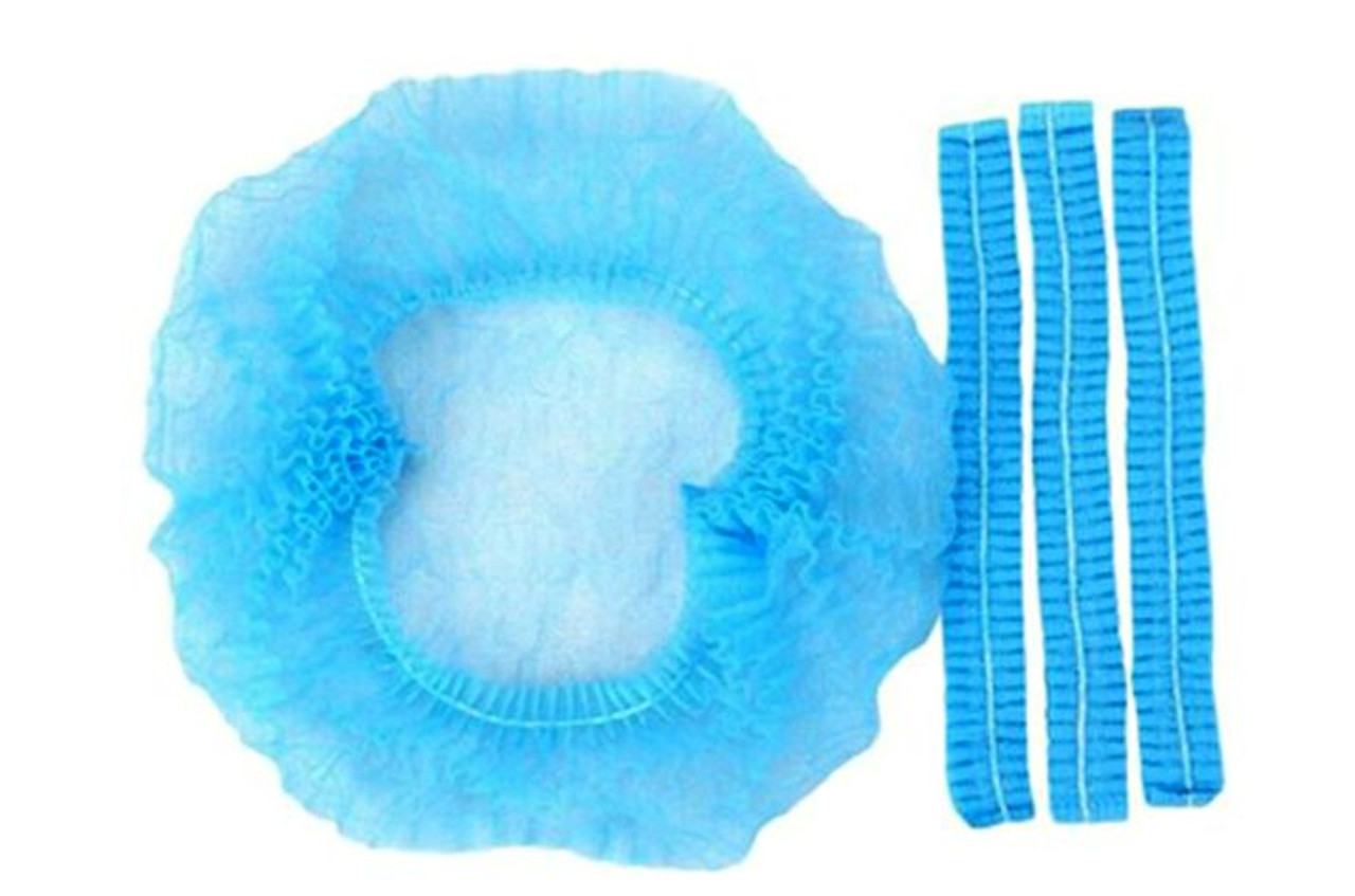Blue Hair Nets for Kitchen Use - wide 2