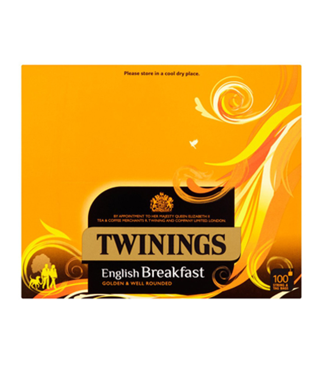 Twinings English Breakfast Tagged Tea Bags 100'S