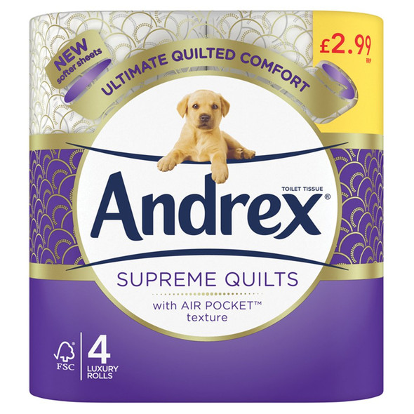 Andrex Supreme Quilts Toilet Rolls