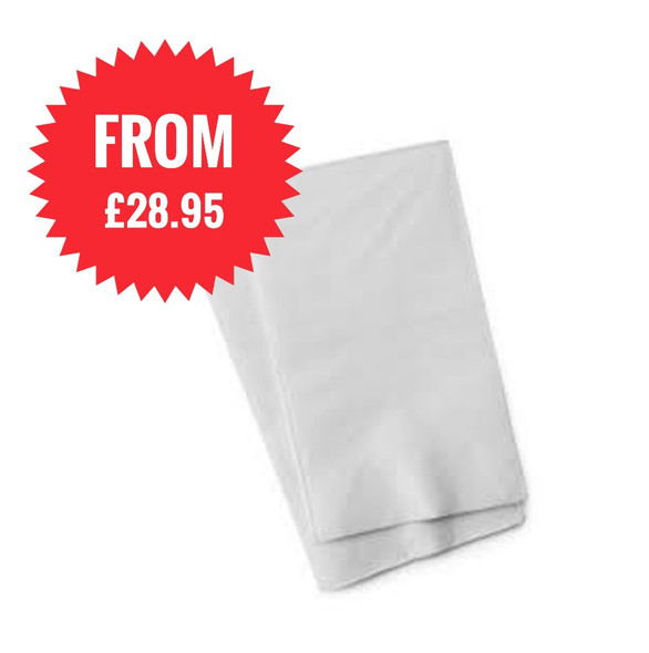 8Fold White Napkins 40cm [16 x 125]